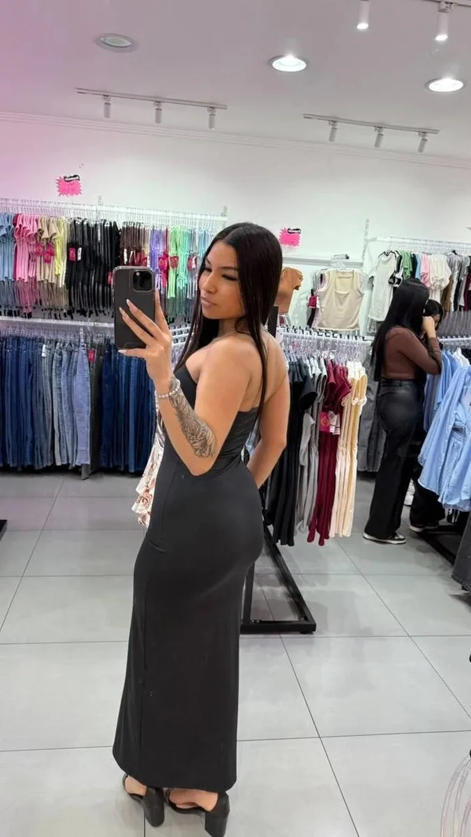 Vestido Suplex Tomara Que Caia PRETO - foto 2