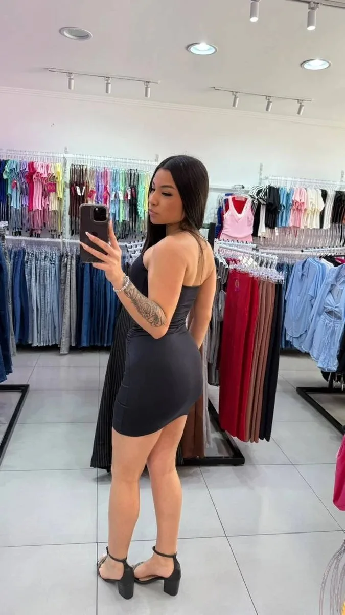 Vestido Tubinho Tomara Que Caia Preto - foto 2