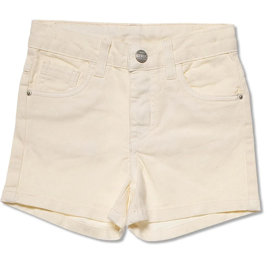 Short Mania Kids Jeans Feminino Color - Off white - foto 1