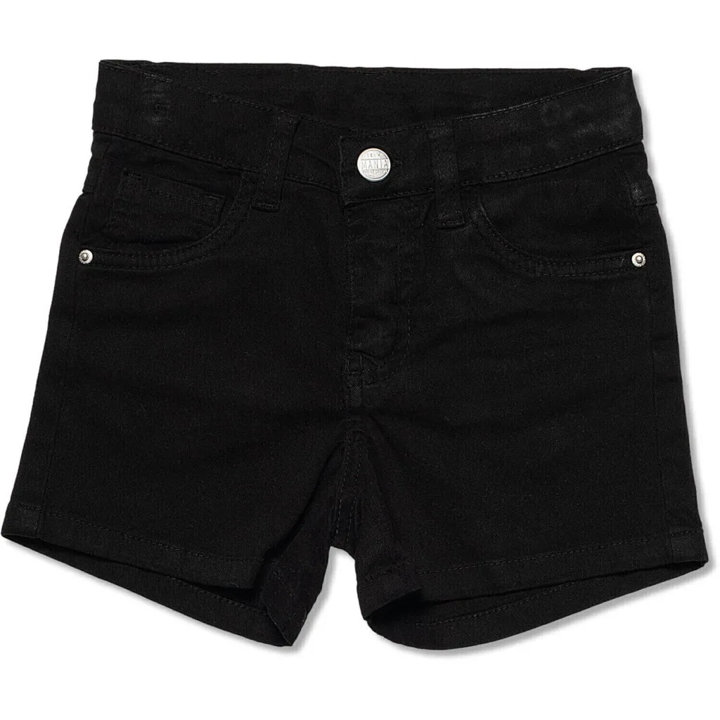 Short Mania Kids Jeans Feminino Color - Preto - foto 1
