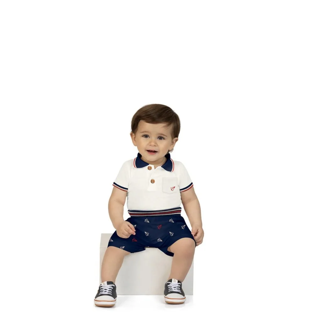 Conjunto Bebê Menino Estampa Milon - foto 1