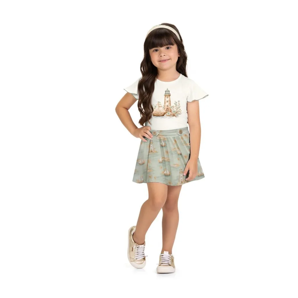 Conjunto Infantil Menina Estampa Milon - foto 1