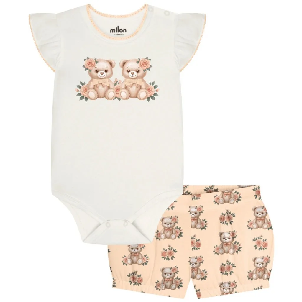 Conjunto Bebê Menina Ursinhos Milon - foto 2