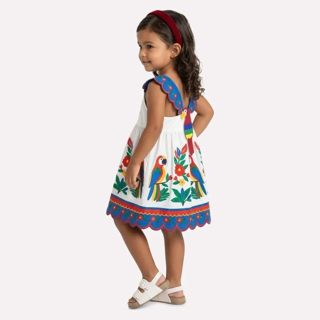Vestido Infantil Menina Araras Nanai - foto 2