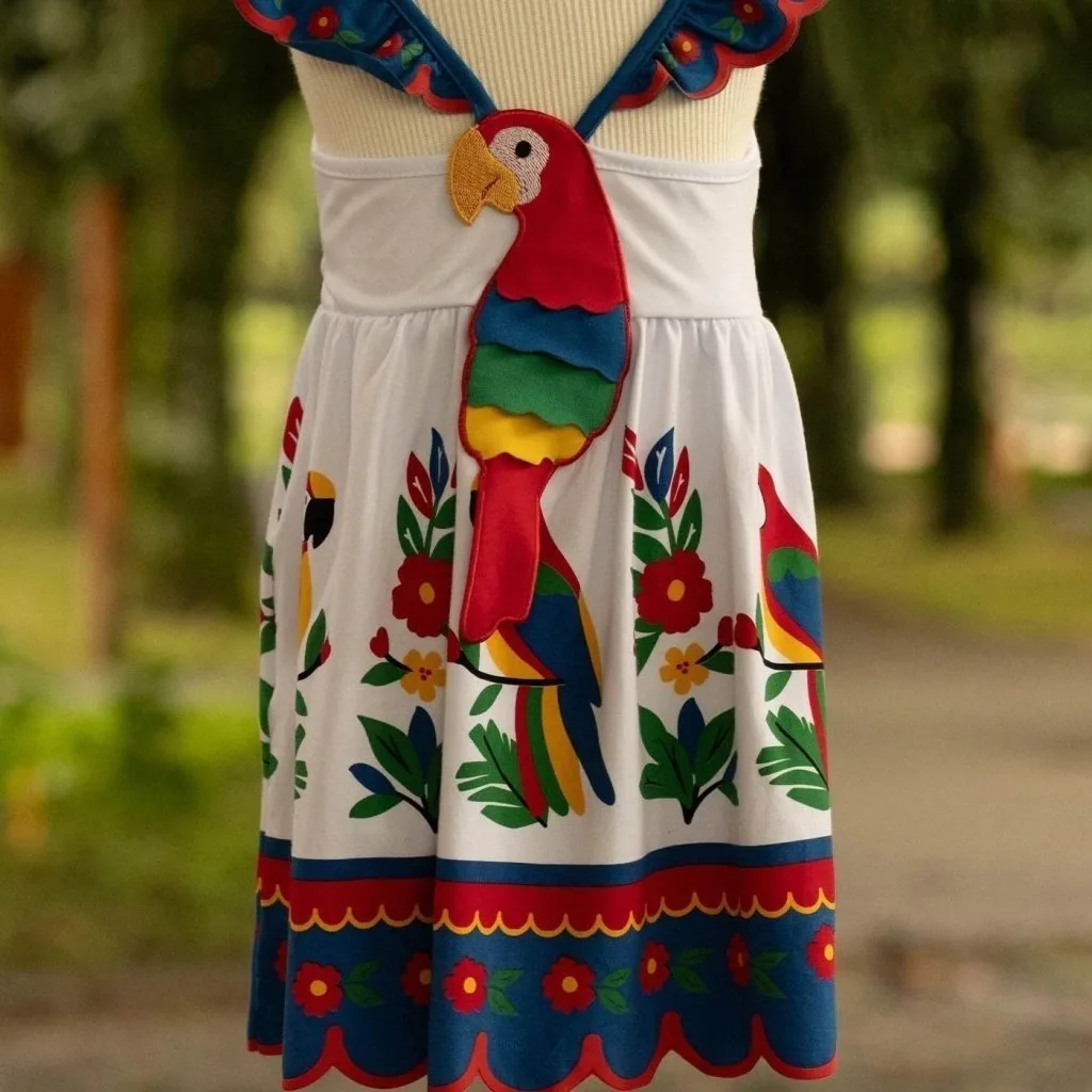 Vestido Infantil Menina Araras Nanai - foto 5