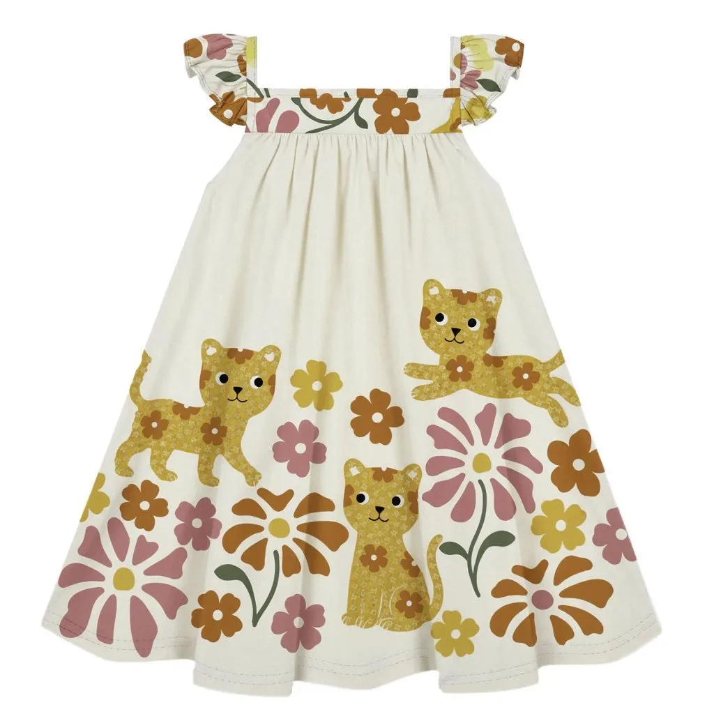 Vestido Infantil Menina Gatinhos Kyly - foto 1