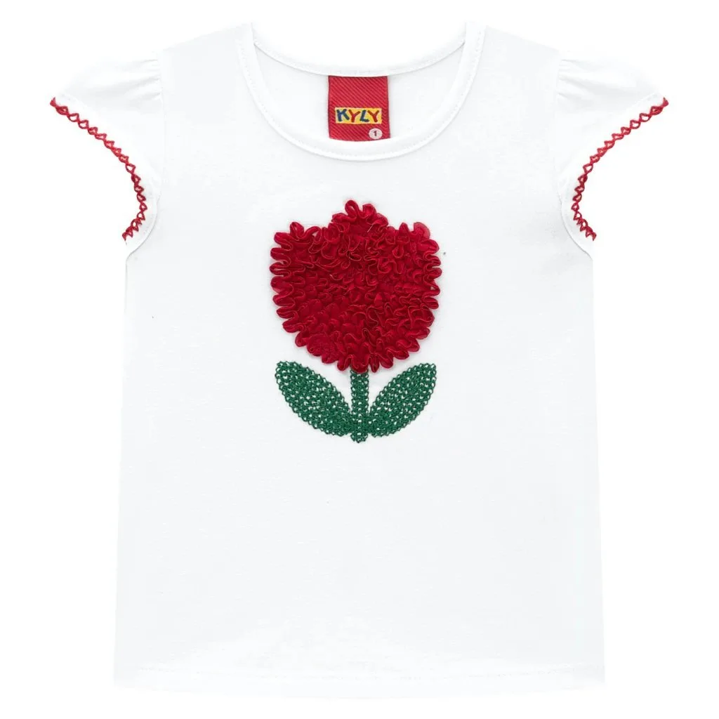 Blusa Infantil Menina Bordada Kyly - foto 2