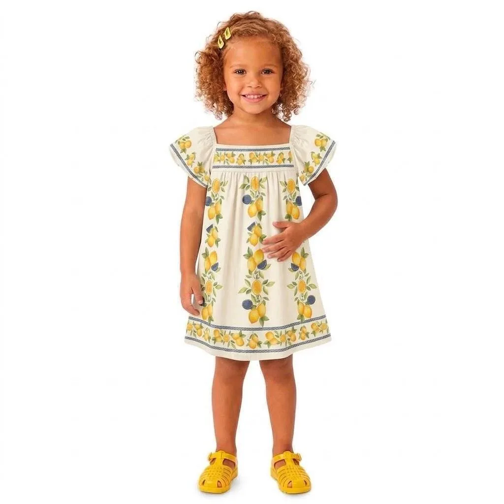 Vestido Infantil Menina Limões Nanai - foto 1