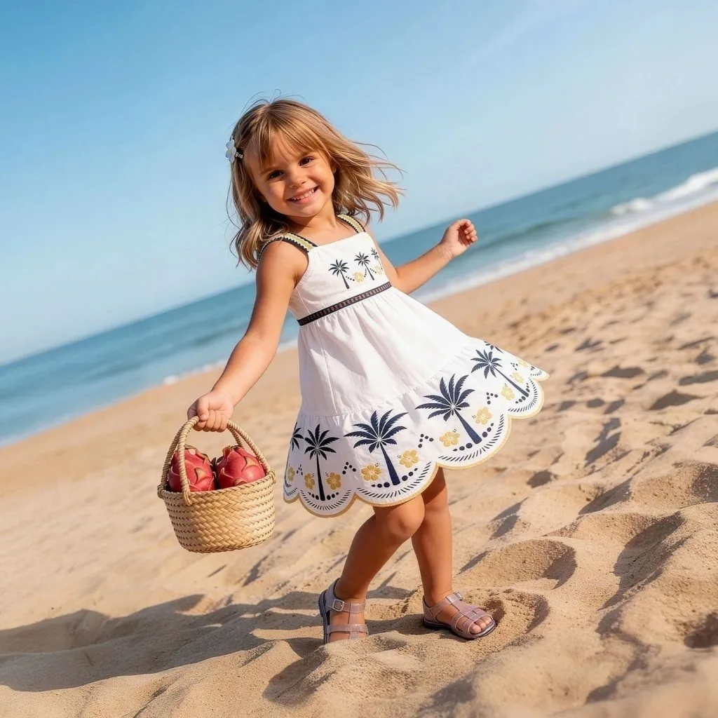 Vestido Infantil Menina com Corte a Laser Nanai - foto 4