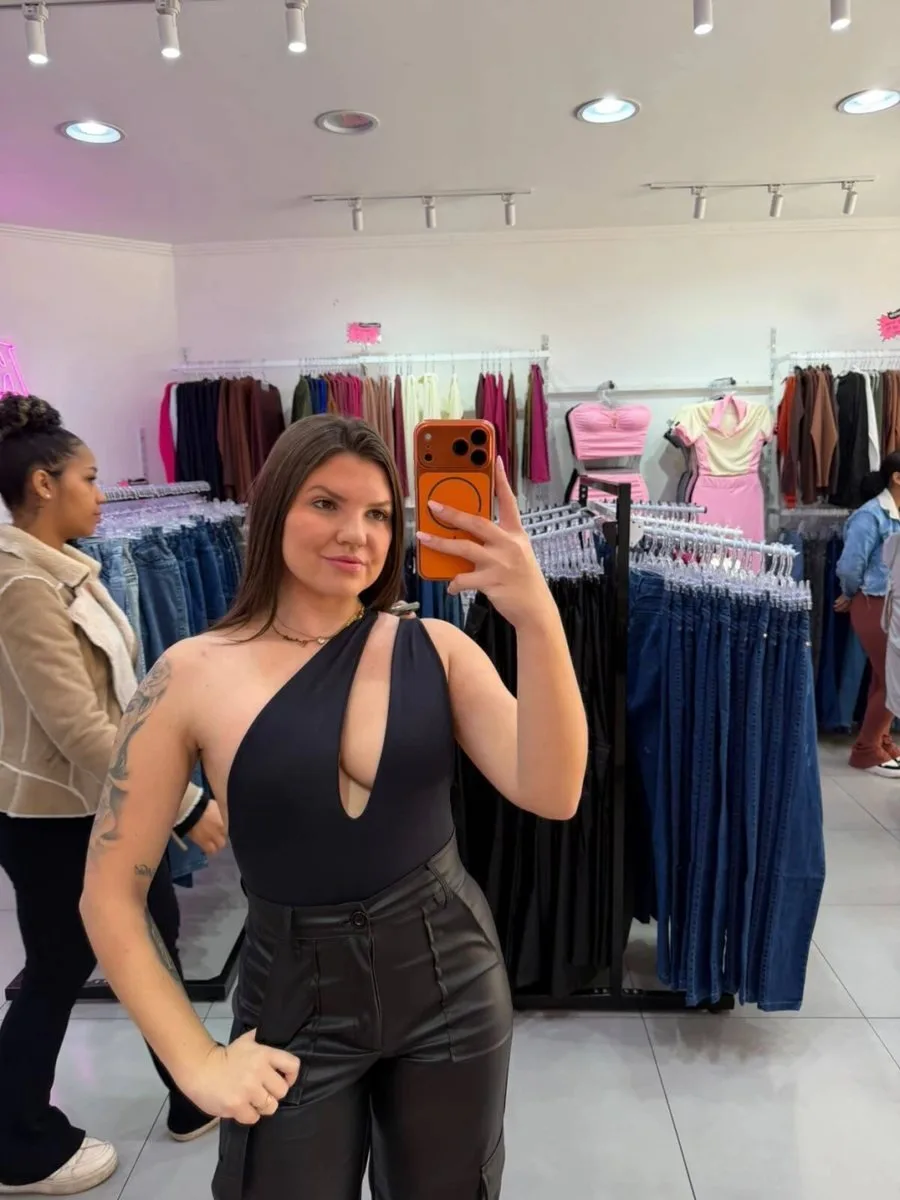 Body Poliamida Trio Style Preto - foto 2