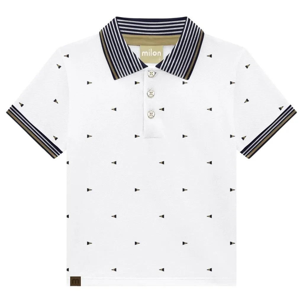Camisa Polo Infantil Menino em Piquet Milon - foto 3
