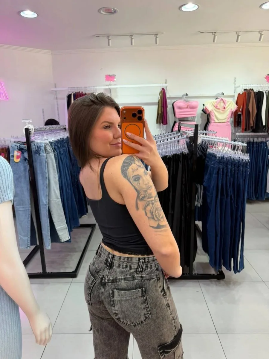 Blusa Poliamida Maysa Detalhes Em Renda Preto - foto 2