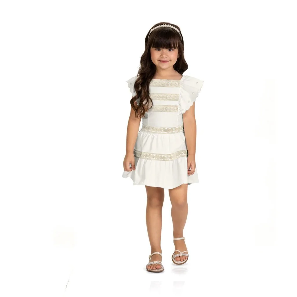 Conjunto Infantil Menina com Pérolas Milon - foto 1