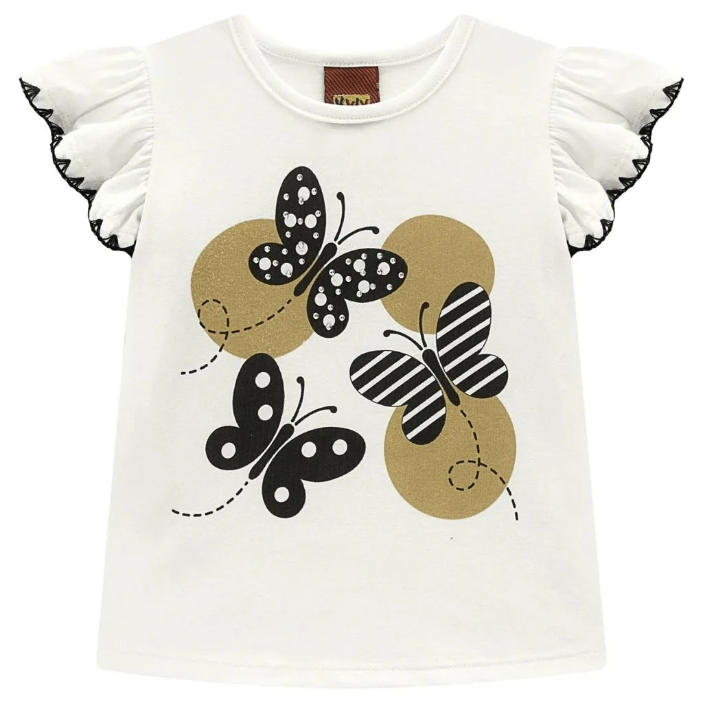 Conjunto Infantil Menina Borboletas Kyly - foto 3