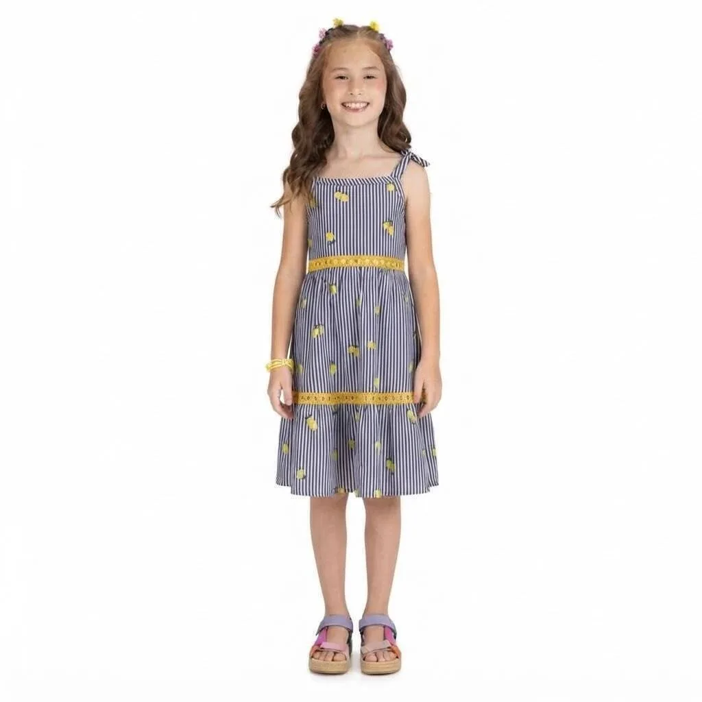 Vestido Infantil Menina Limões Kyly - foto 3