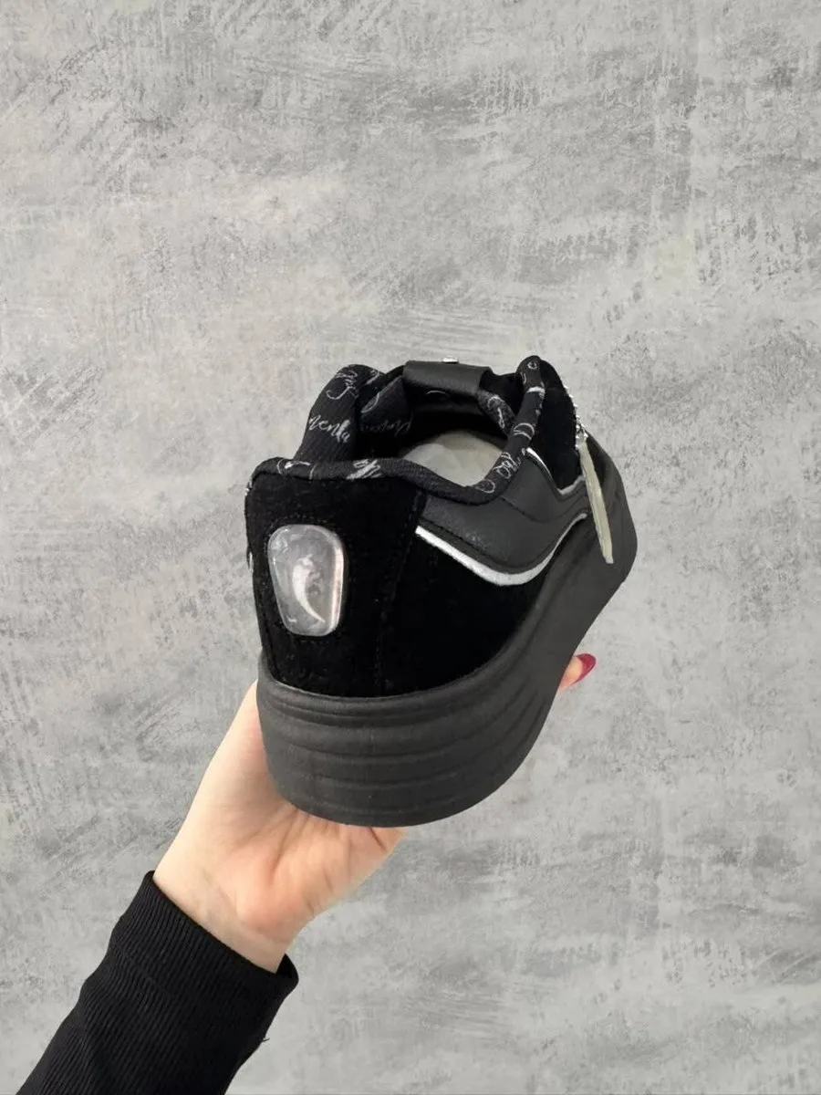 Tênis Sal e Pimenta Preto Com Detahe Branco Urban - foto 3