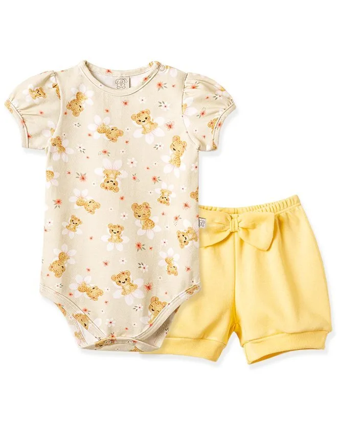 Conjunto Body e Short Saruel Pingo Lelê Tigrinha - foto 1