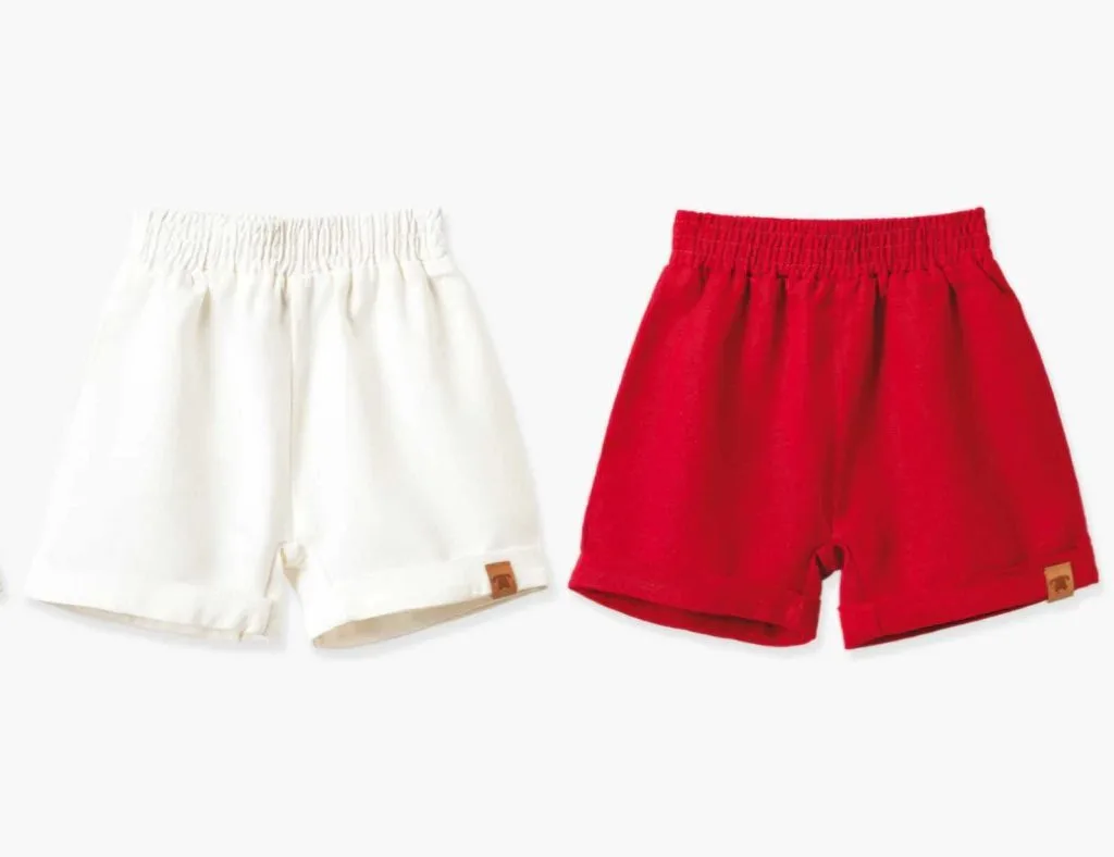 Bermuda Linho Pingo Lelê Masculina - Off white - foto 3