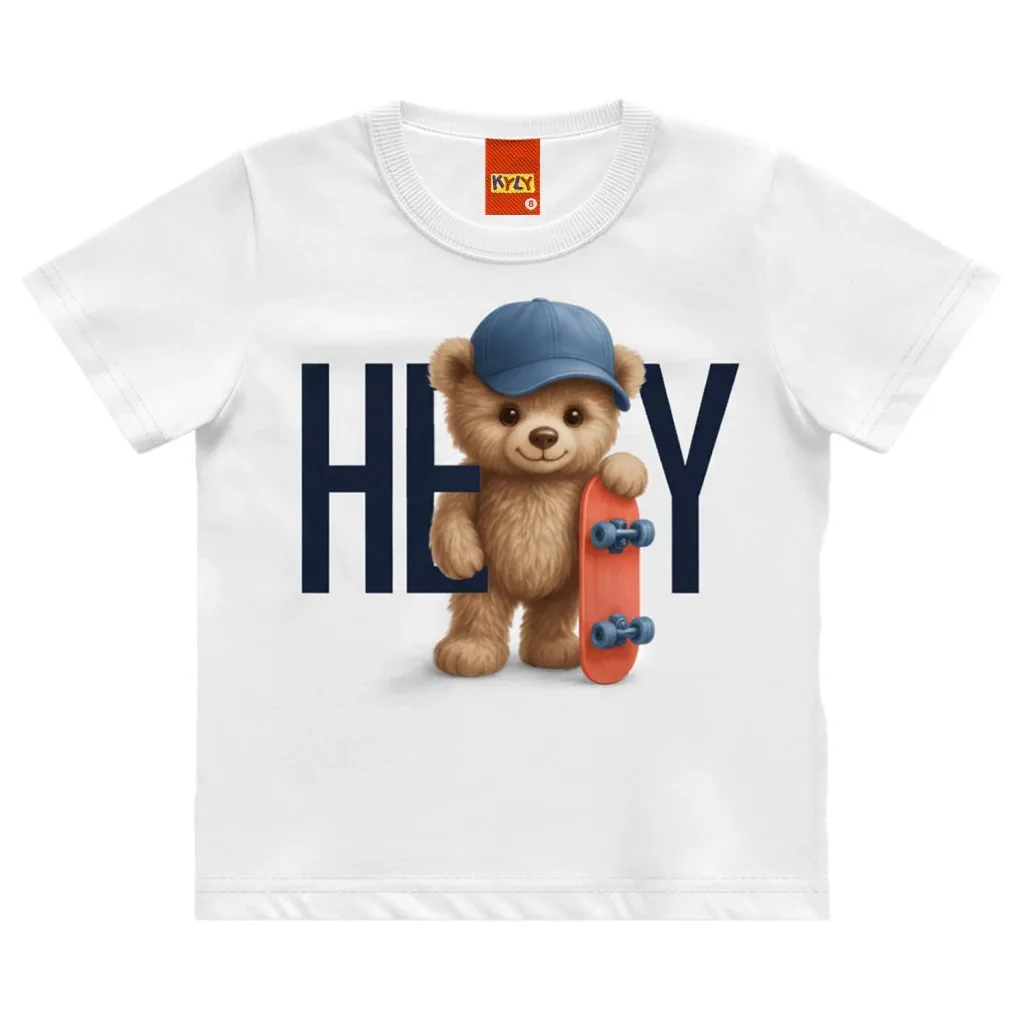 Camiseta Kyly Infantil Menino Ursinho - foto 2