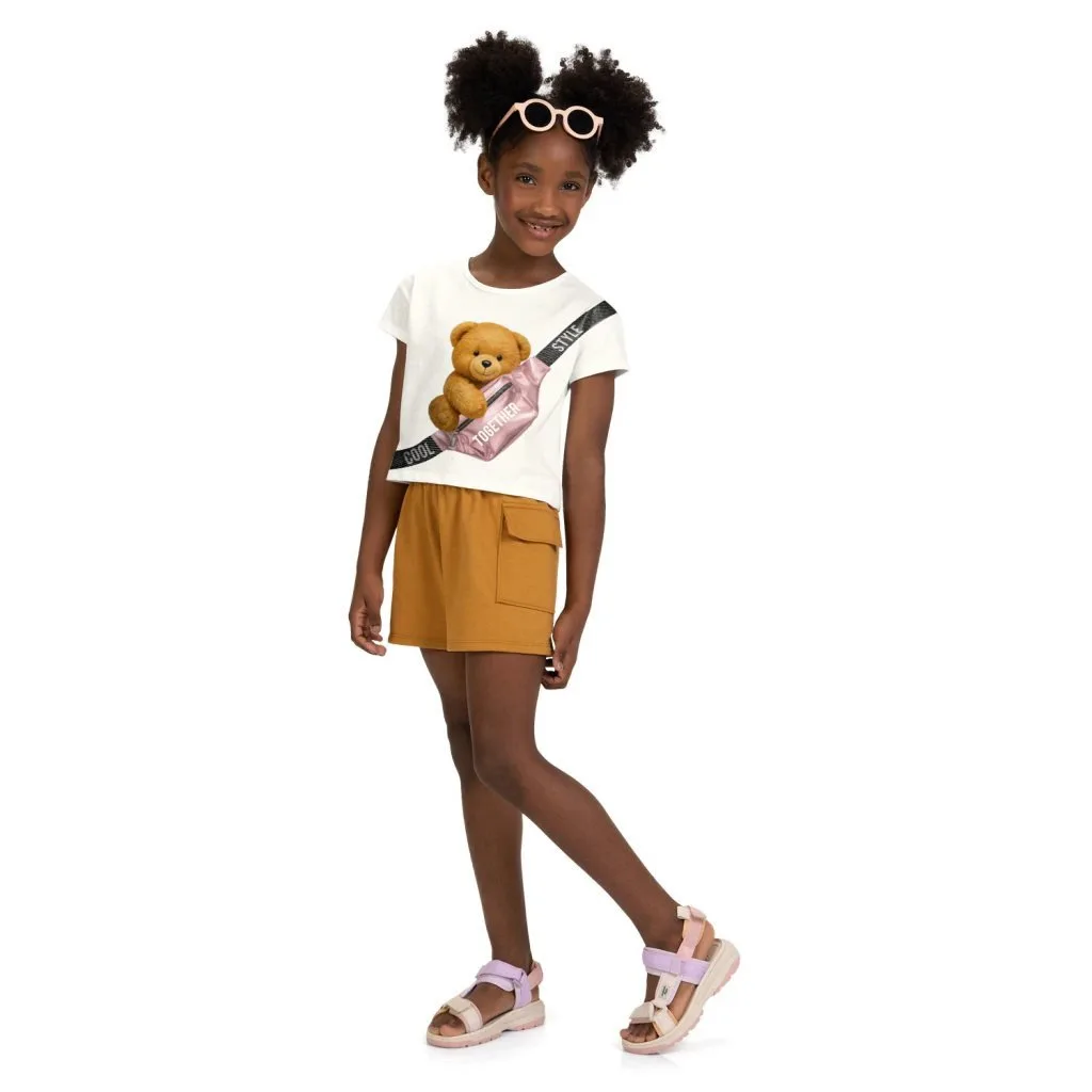 Conjunto Infantil Menina Ursinho Kyly - foto 1
