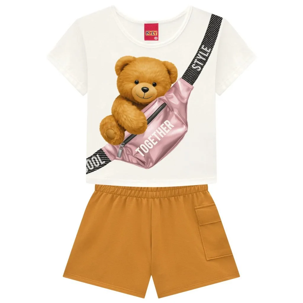 Conjunto Infantil Menina Ursinho Kyly - foto 2