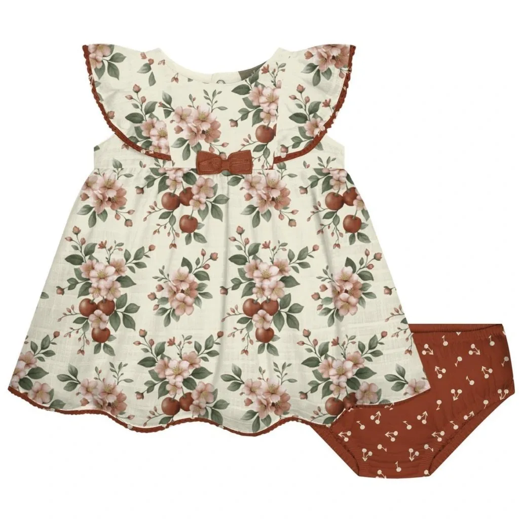 Conjunto Bebê Menina Flores Milon - foto 2