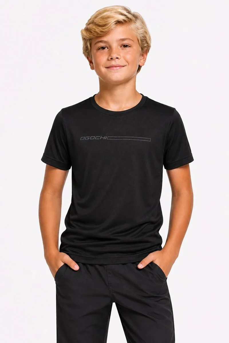 Camiseta Infantil Ogochi Manga Curta Dec Red Slim - foto 1