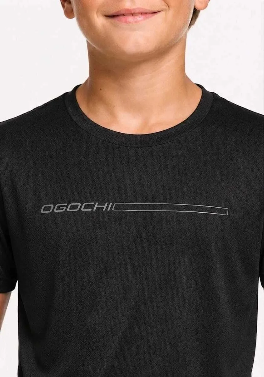Camiseta Infantil Ogochi Manga Curta Dec Red Slim - foto 2