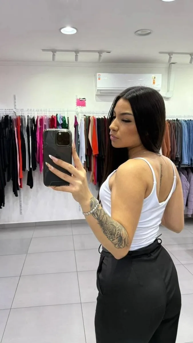 Cropped Alcinha Fina Branco - foto 2