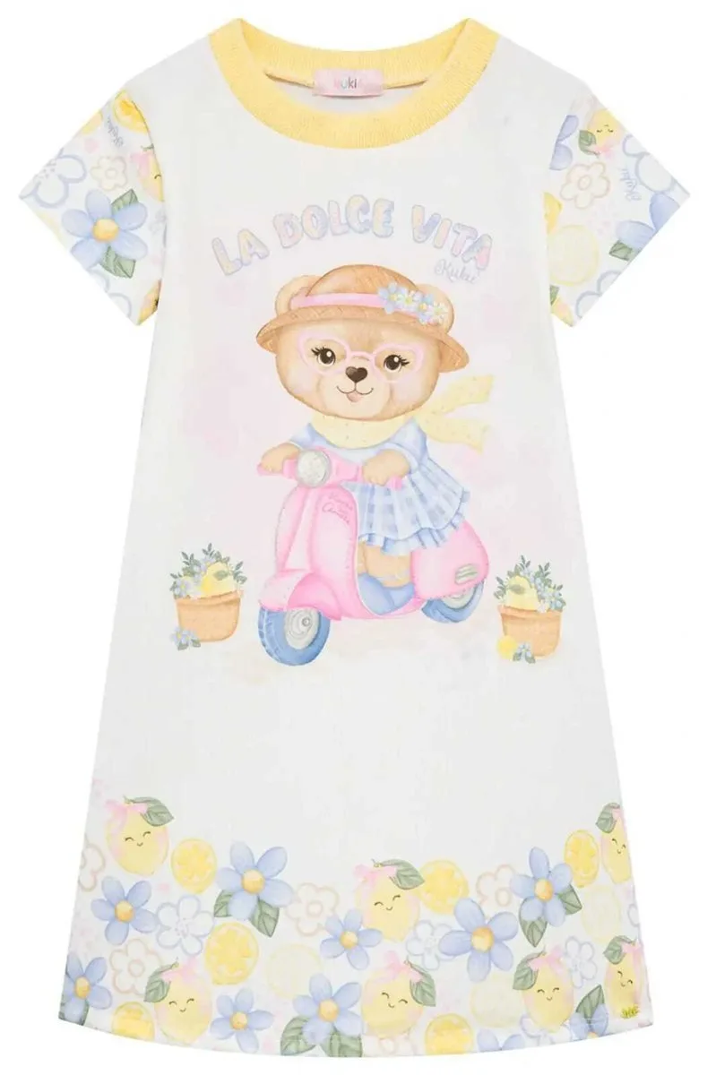 Vestido em Molecotton Kukiê Infantil Menina - foto 3