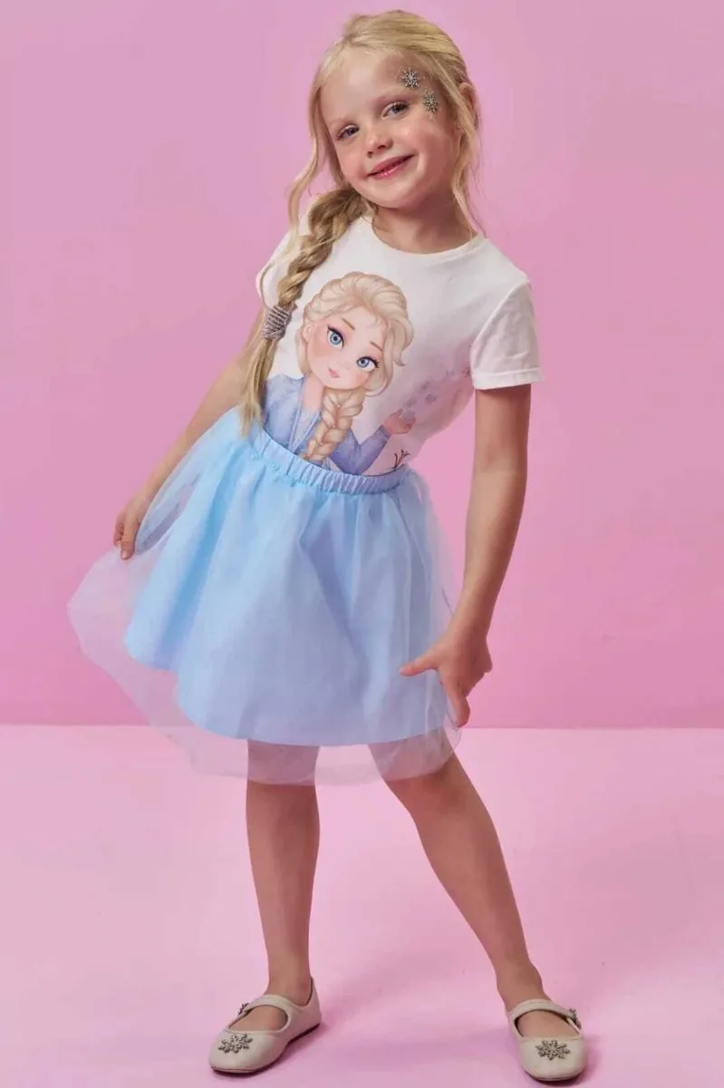 Blusa em Meia Malha Kukiê Infantil Menina - Frozen - foto 6