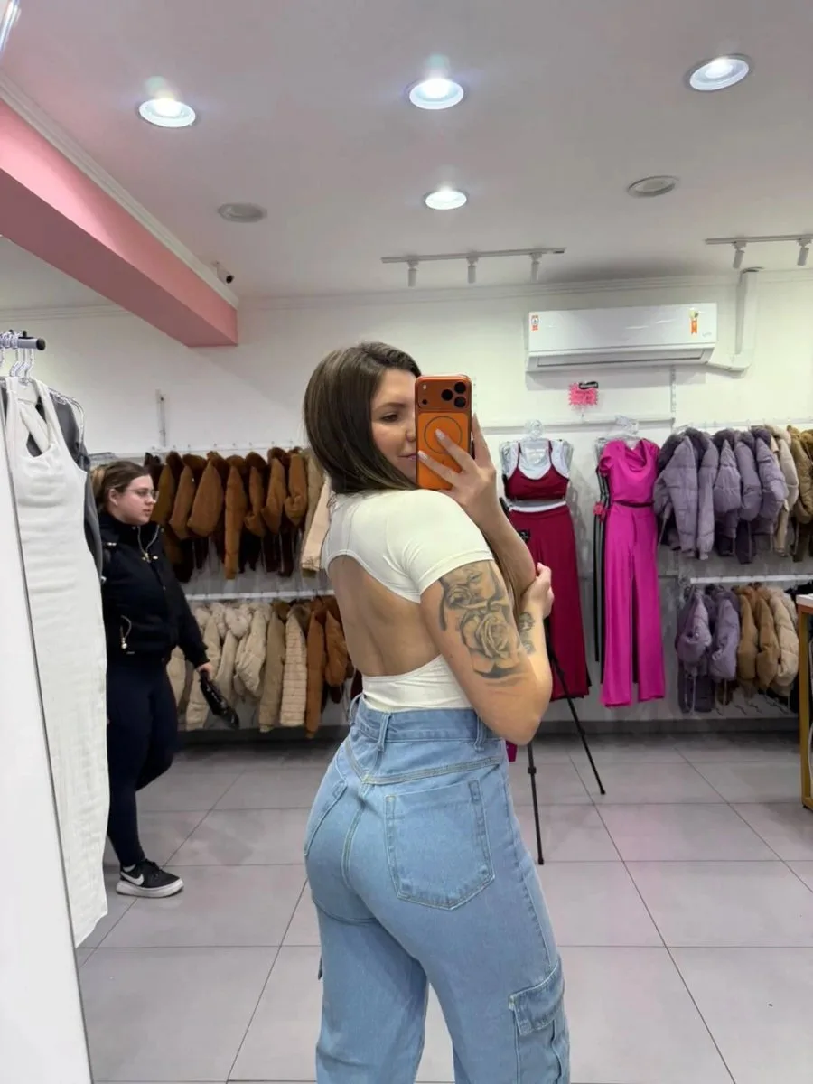 Body Poliamida Costa Nua E Manga Curta Off White - foto 2