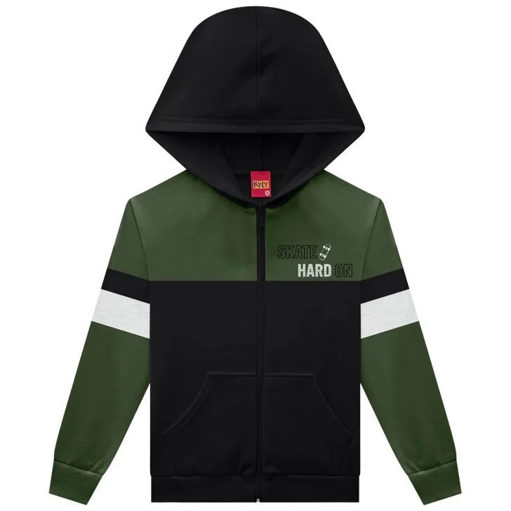Conjunto Infantil Menino com Capuz Kyly - Preto - foto 3