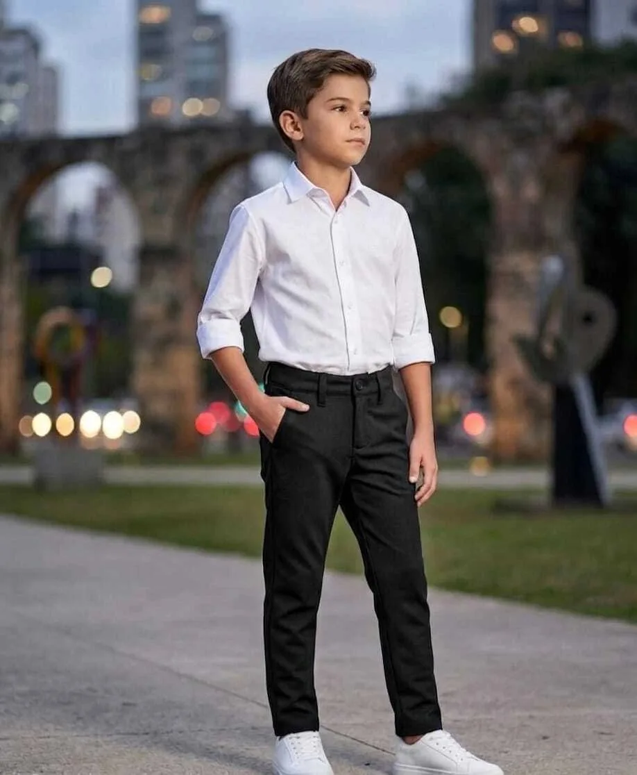 Calca Ogochi Infantil Bolso Faca Slim Conc - foto 1