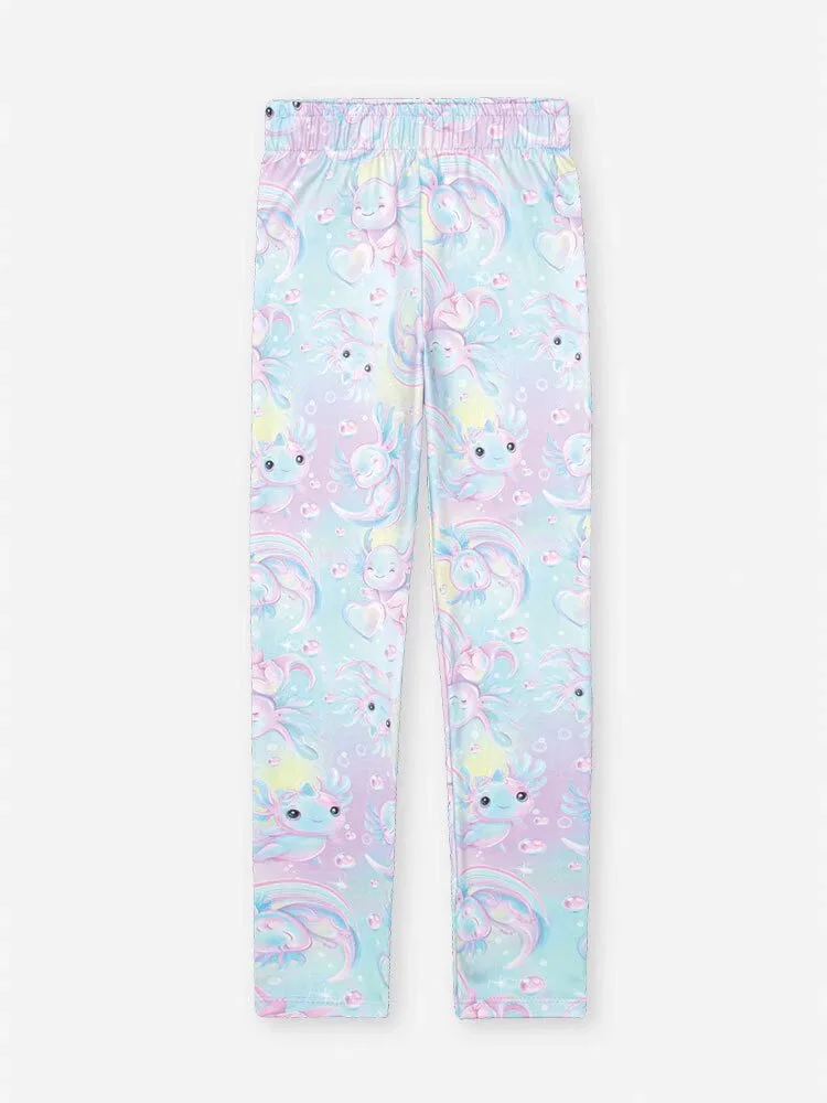 Legging Cinti Rosa Confete - Rosa Barbie- Lilas Bruma - Lilas Bruma - Fundo do Mar - foto 1