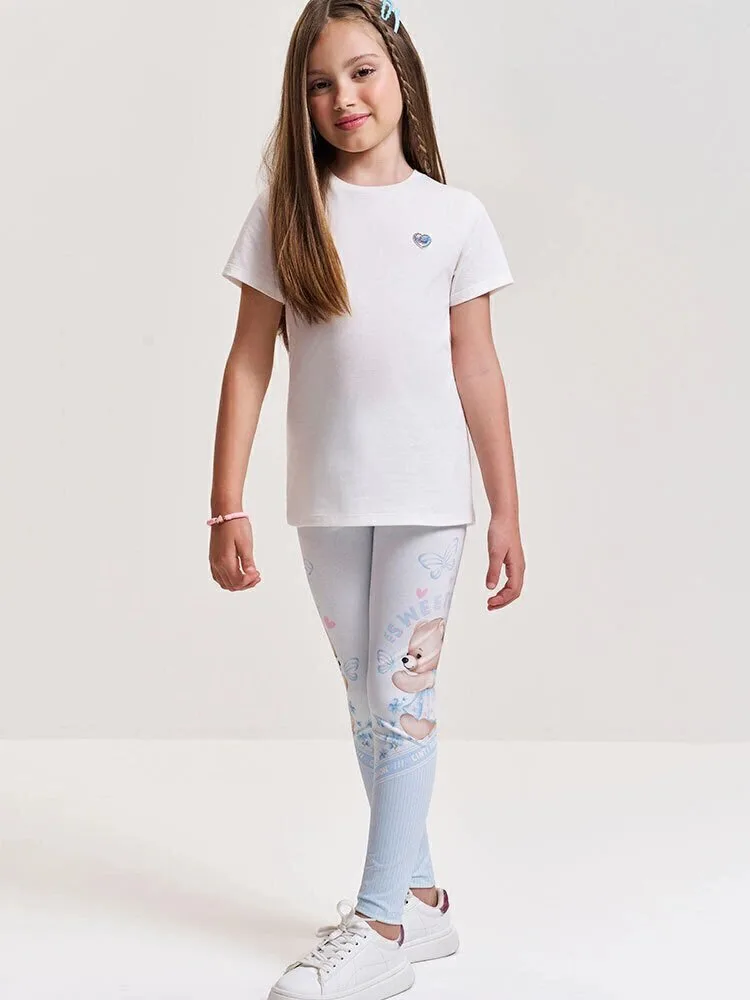 Legging Cinti em Suplex Azul Porcelana - foto 1