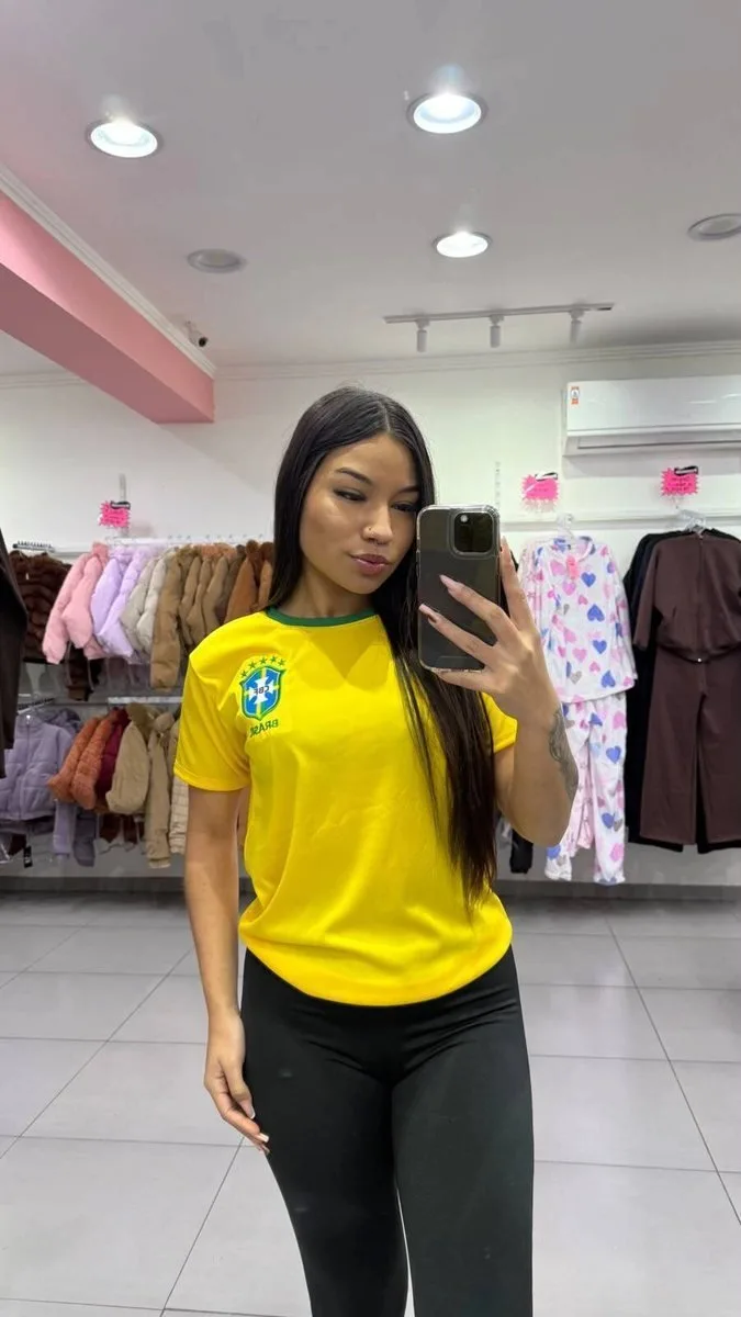 Blusa Do Brasil Amarela - foto 1