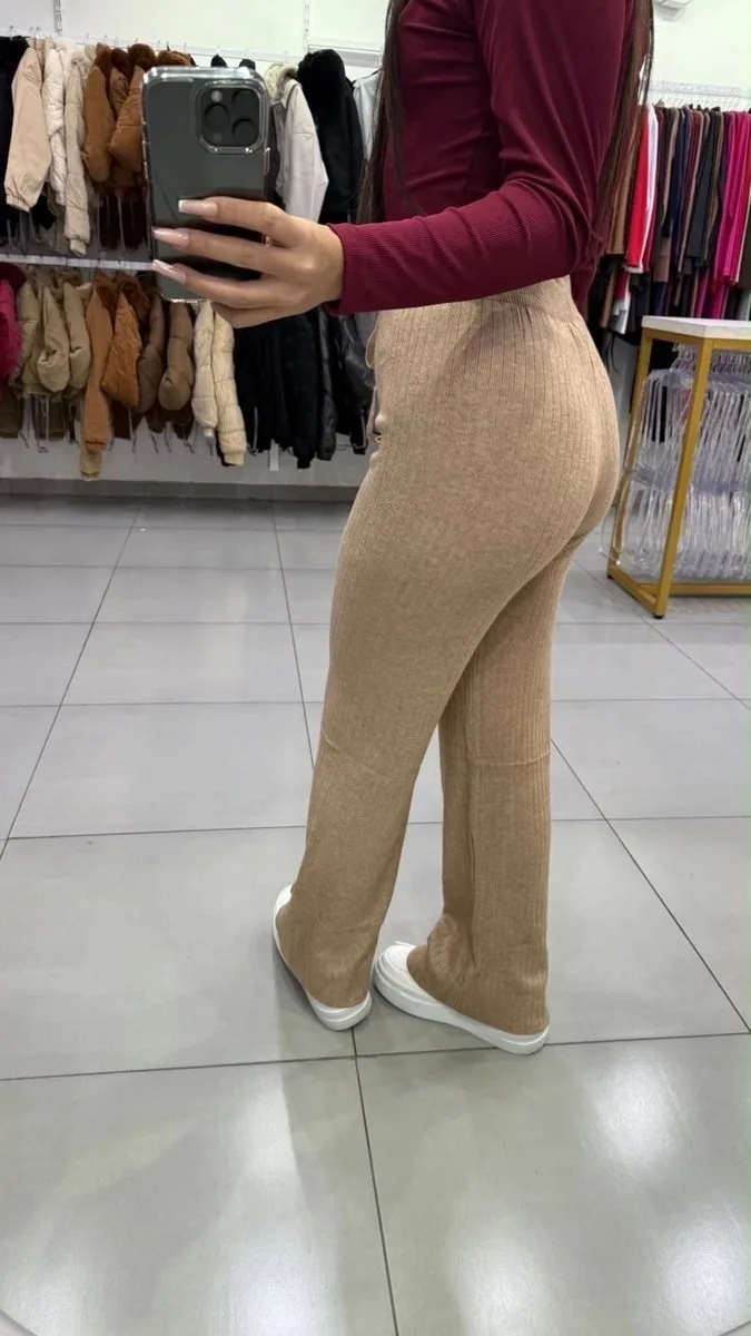 Calça Pantalona Modal Mousse Nude - foto 2