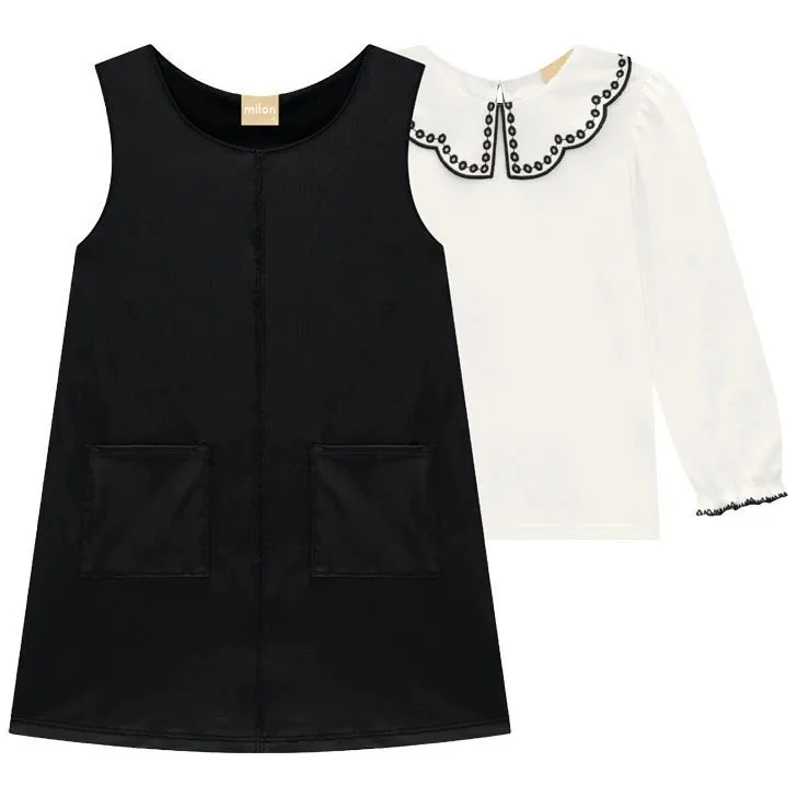 Conjunto Infantil Menina Preto Milon - foto 2
