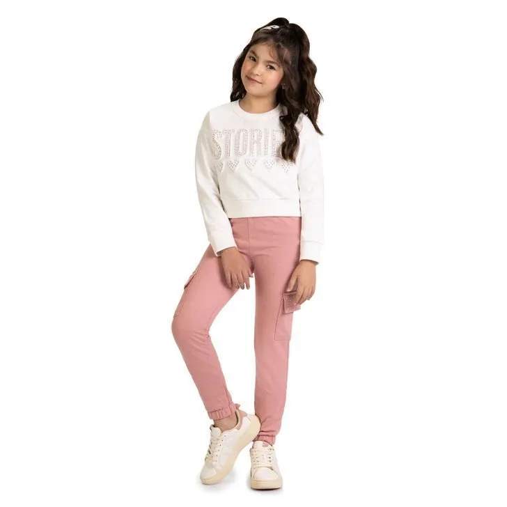 Conjunto Kyly Infantil Menina Embossing Strass - foto 1