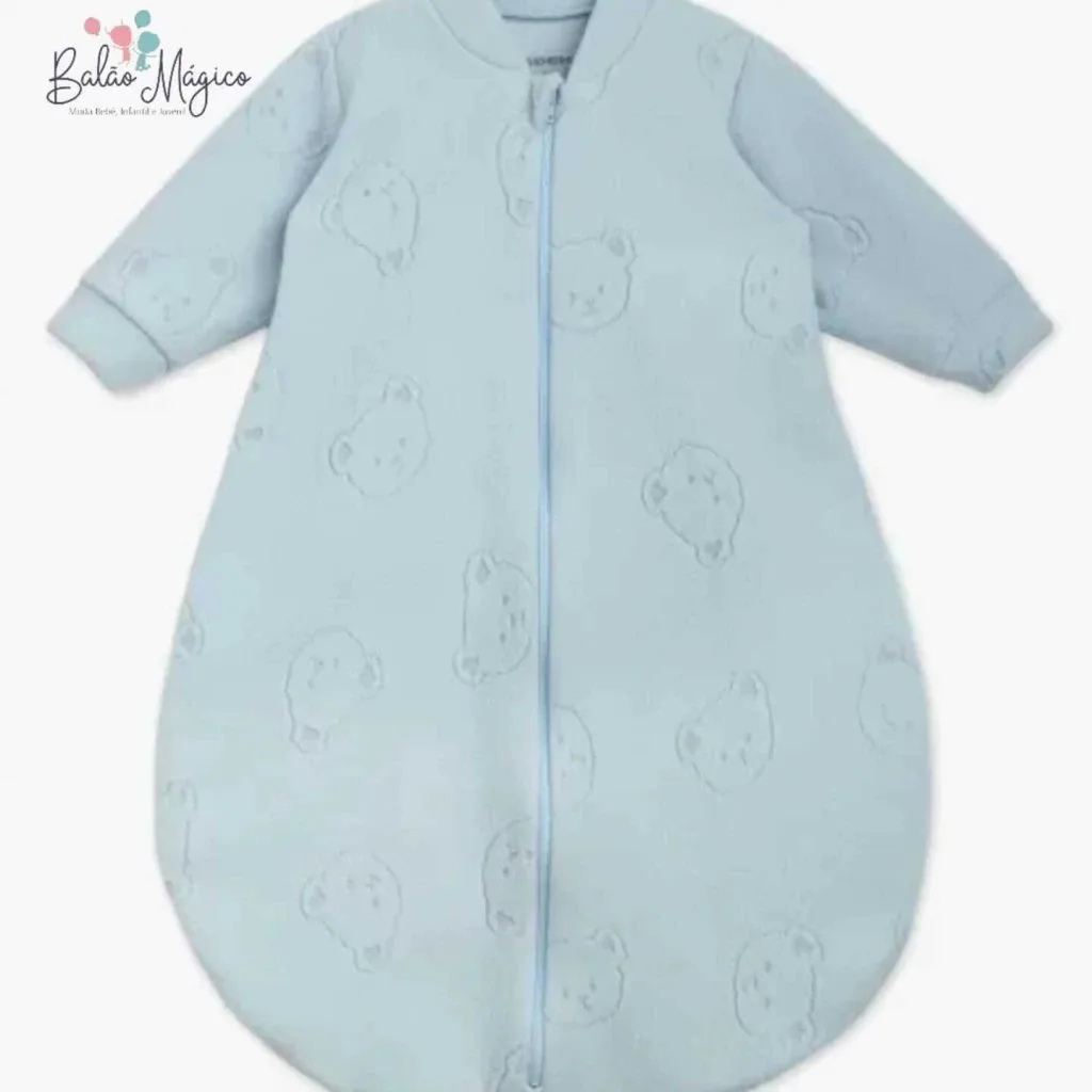 Saco de Dormir Soft Jacquard Térmico Pettenati- Dedeka - Azul claro - foto 1