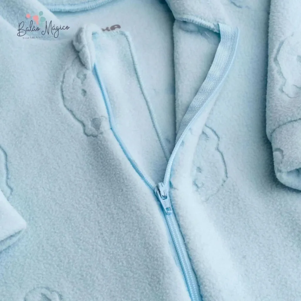 Saco de Dormir Soft Jacquard Térmico Pettenati- Dedeka - Azul claro - foto 2