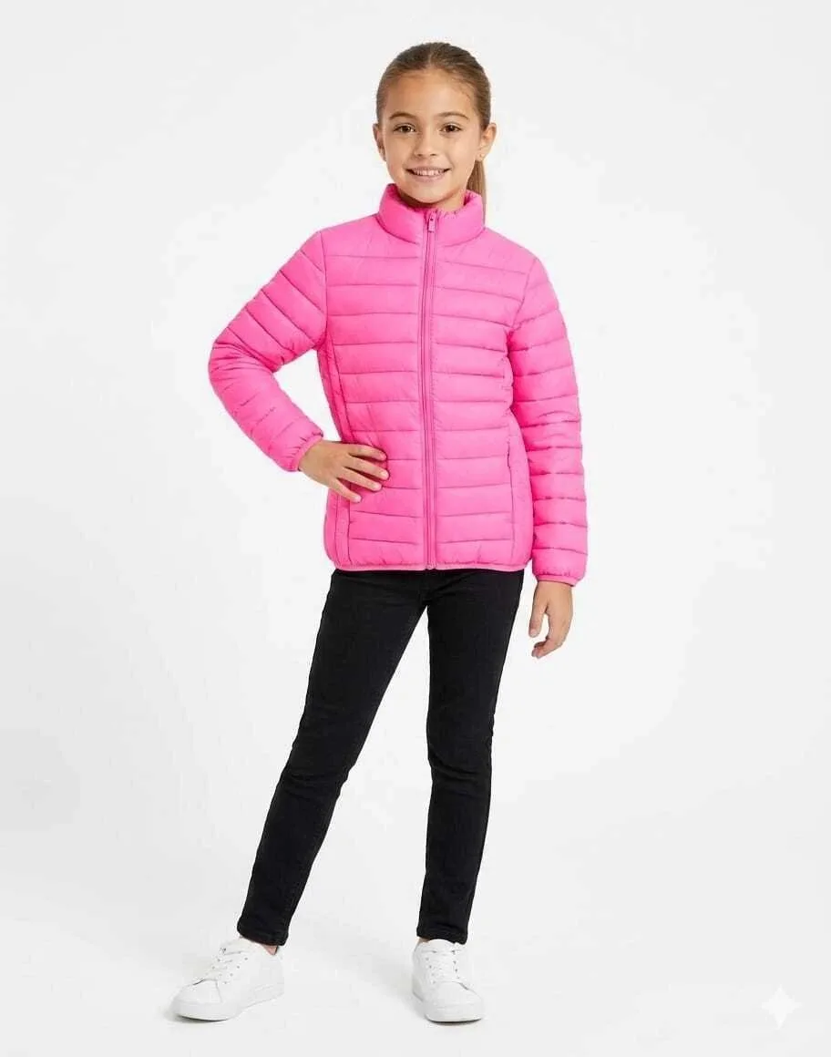 Jaqueta Infantil Unissex em Nylon Kyly - Rosa - foto 2