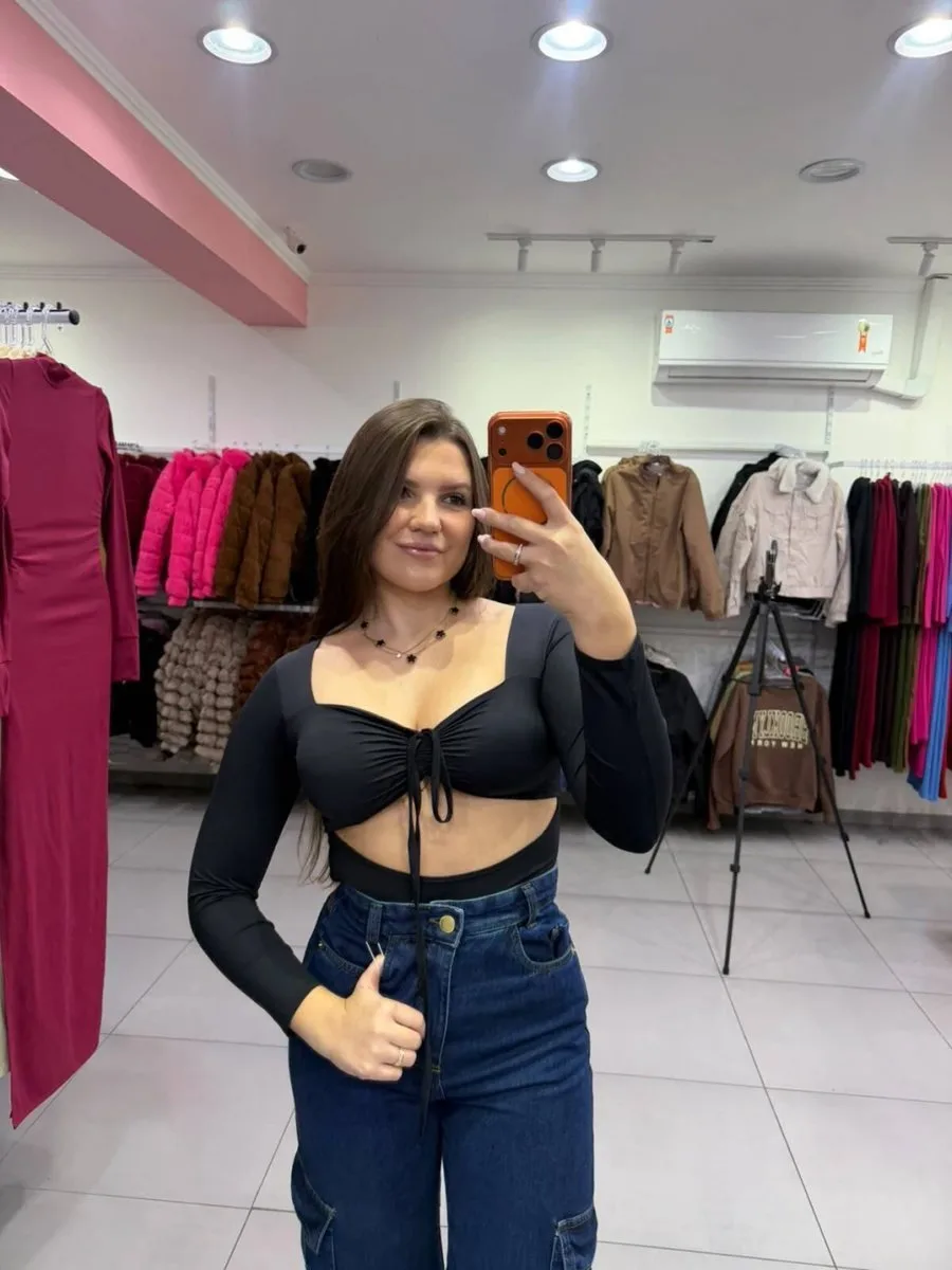 Body Poliamida Com Regulagem no Peito SKU Preto :543 - foto 1