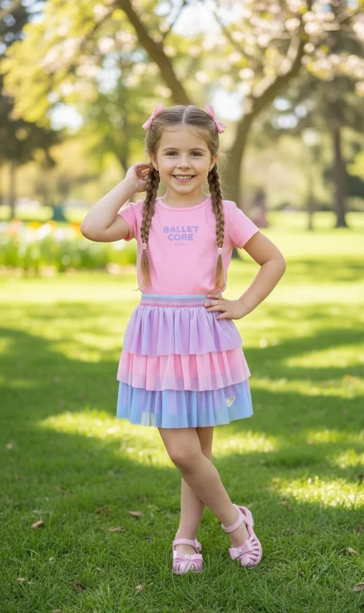Conjunto Le Pop com short saia tule - foto 1