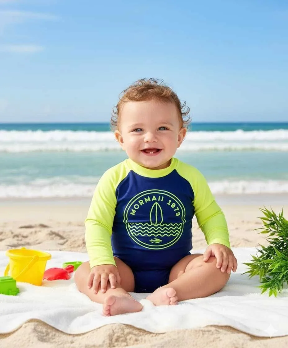 Body Praia Mormai com Proteção Uv- Baby- Marlan - foto 1