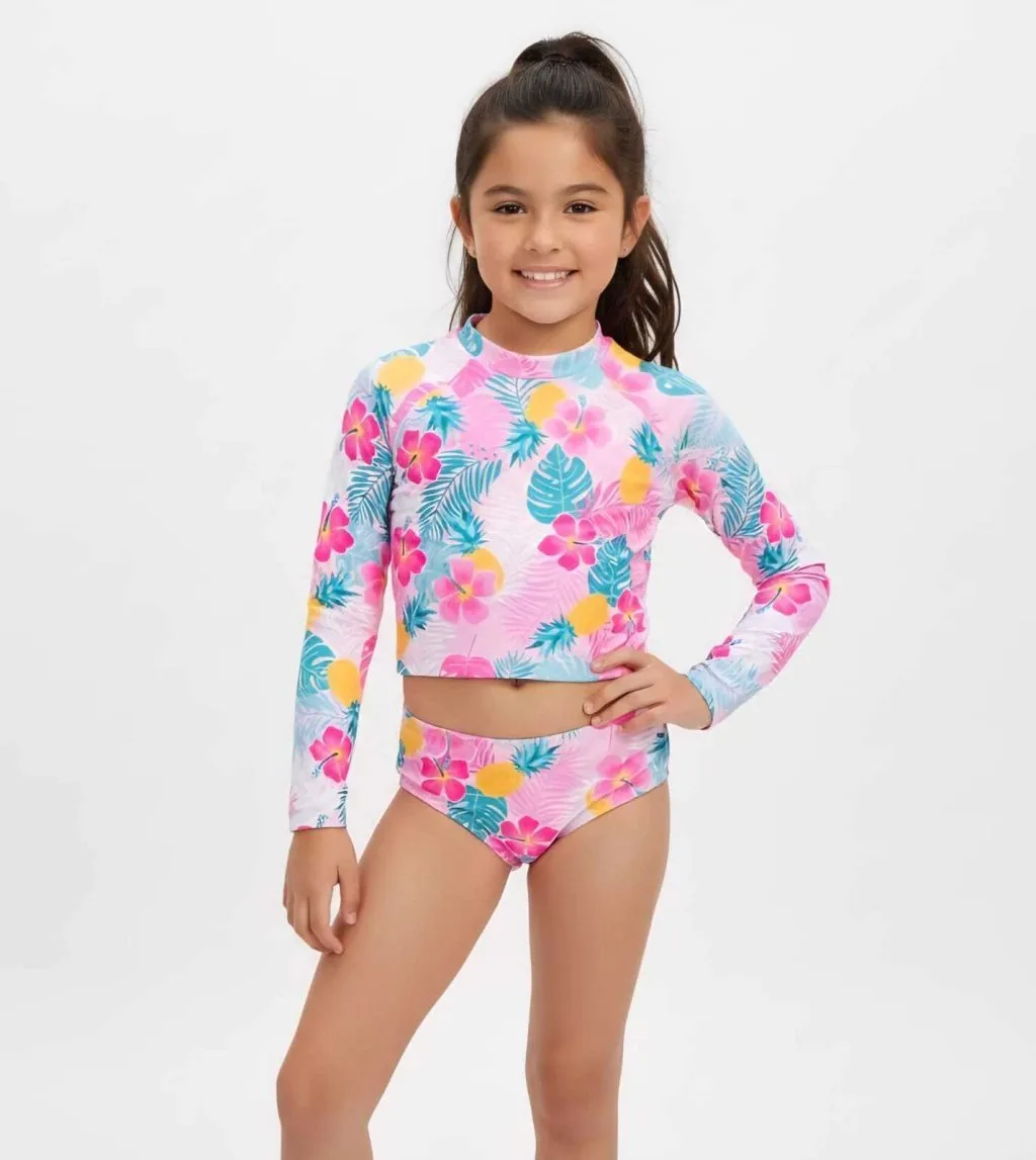 Conjunto Moda Praia Cropped e Calcinha Biquini - Fofotinhos - foto 1