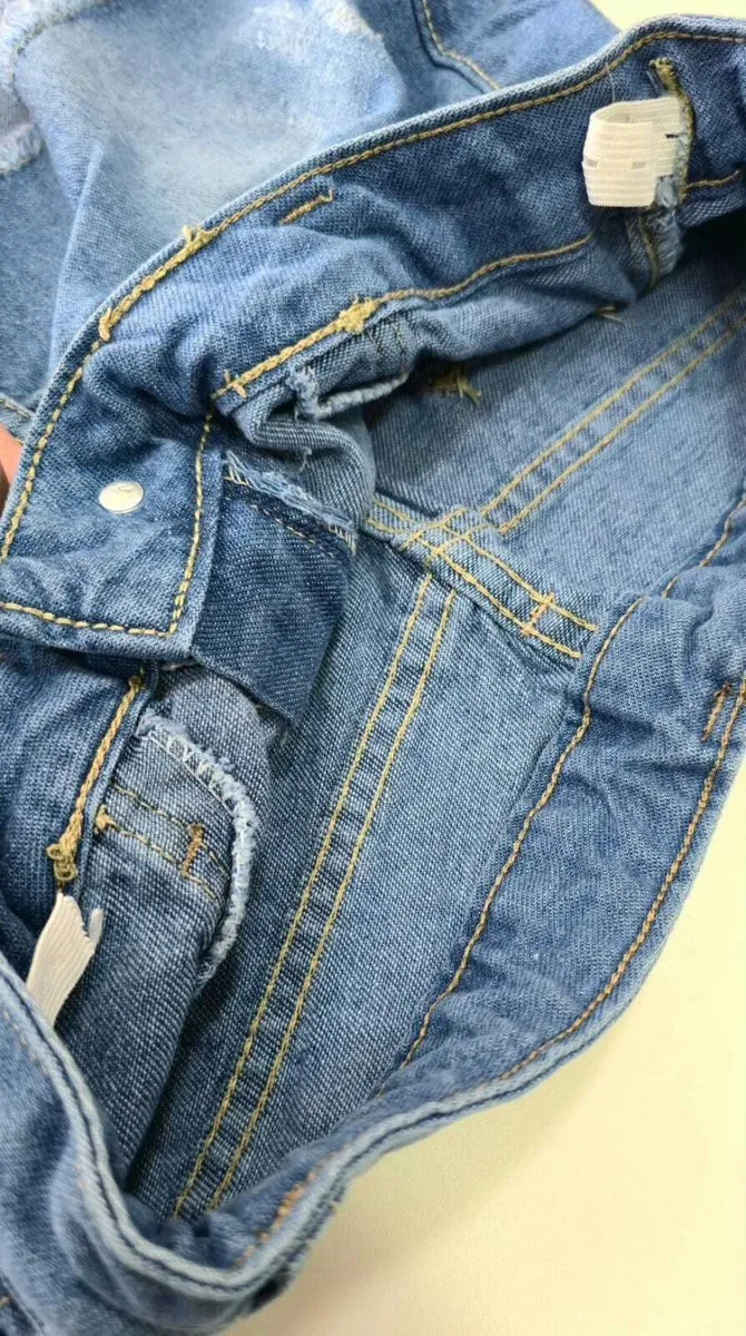 Short Jeans Feminino Flexy Jeans com Elastano e Barra Desfiada Juvenil - foto 6