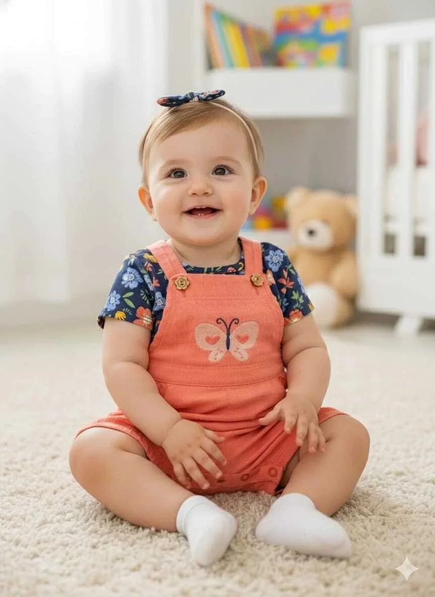 Conjunto Brandili Macacão Curto e Blusa Manga Curta - foto 1
