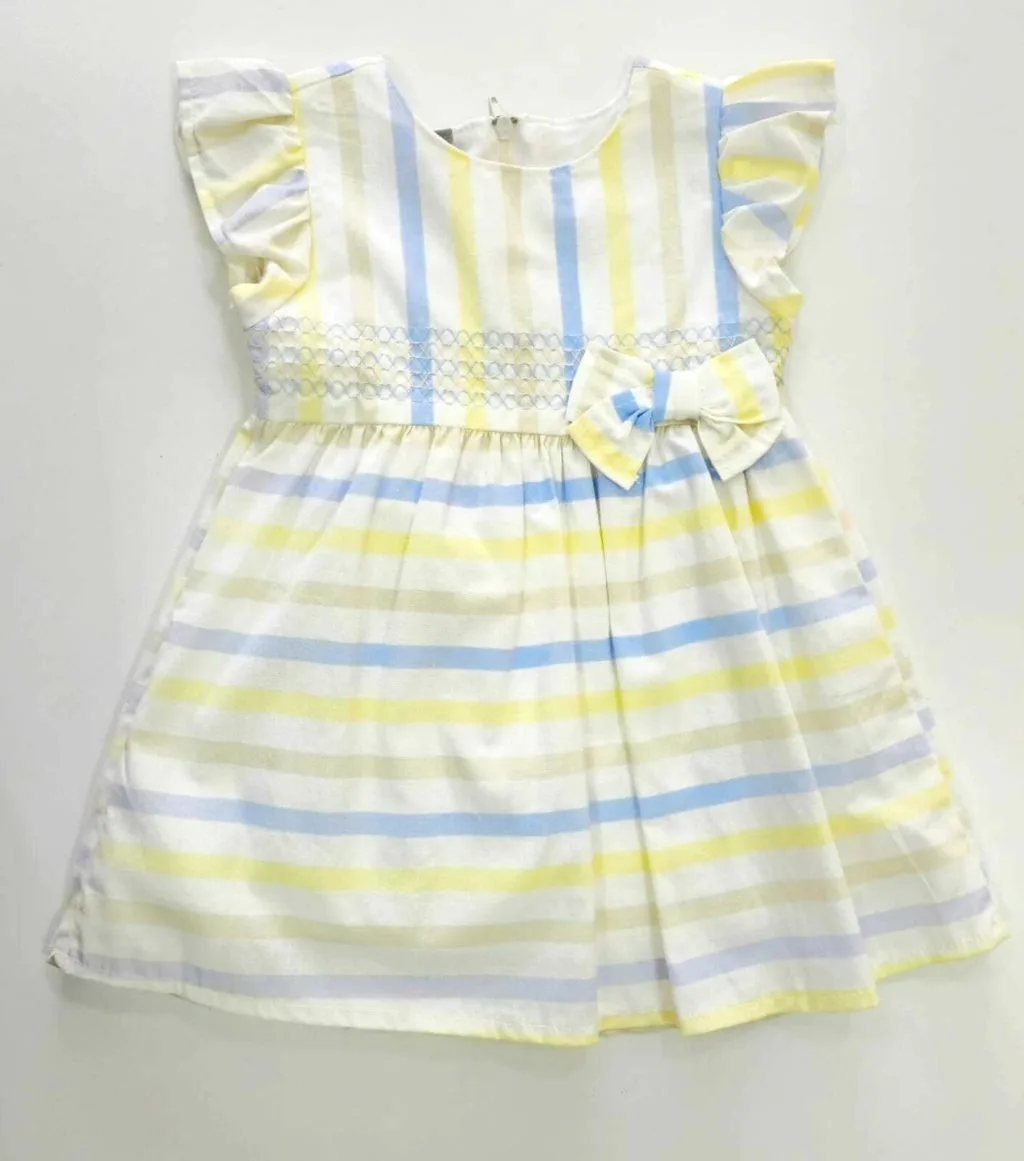 Vestido com Caldinha Tapa Fralda Brandili Mundi em Tricoline Laço - foto 2